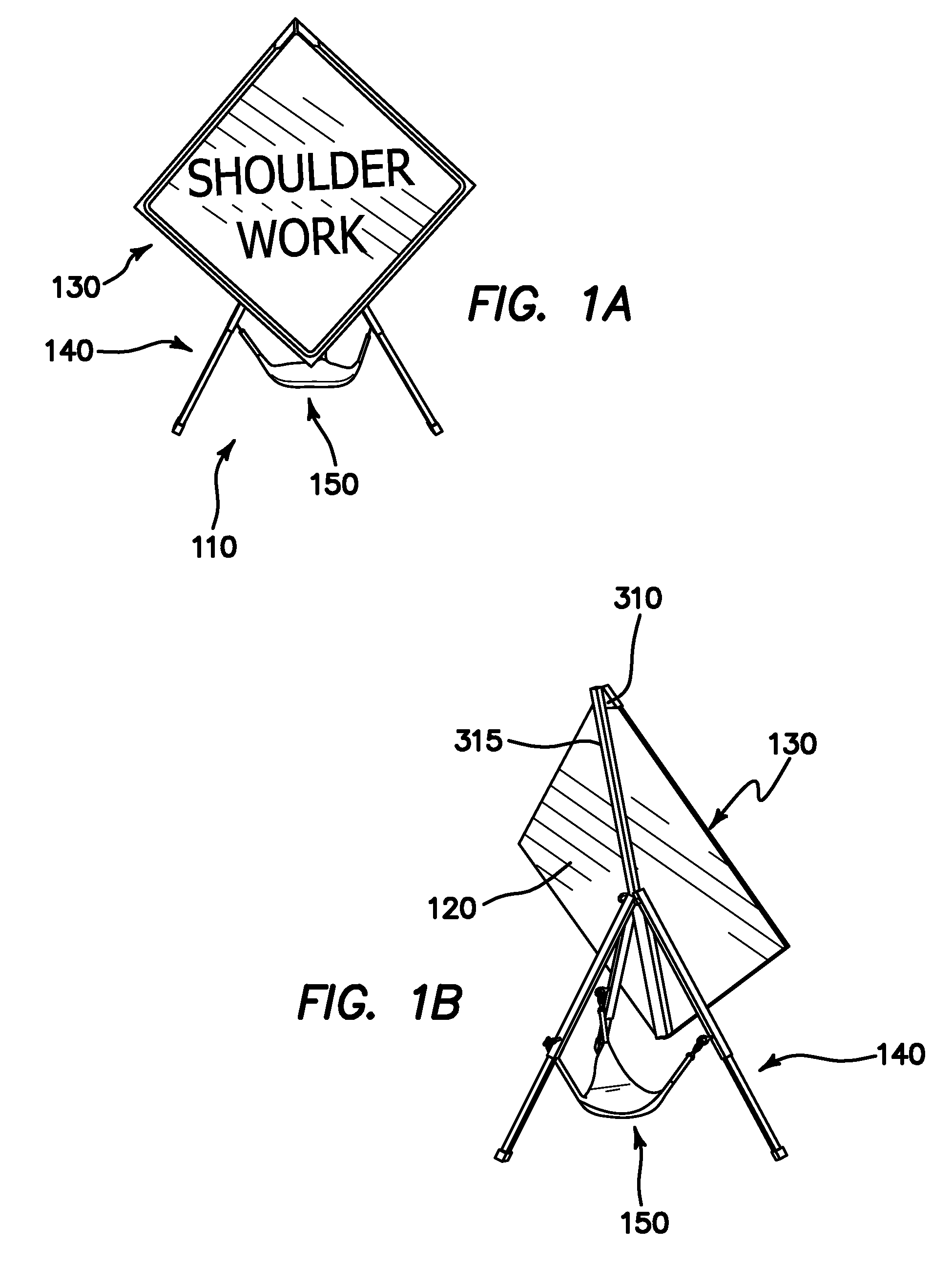 Foldable traffic sign