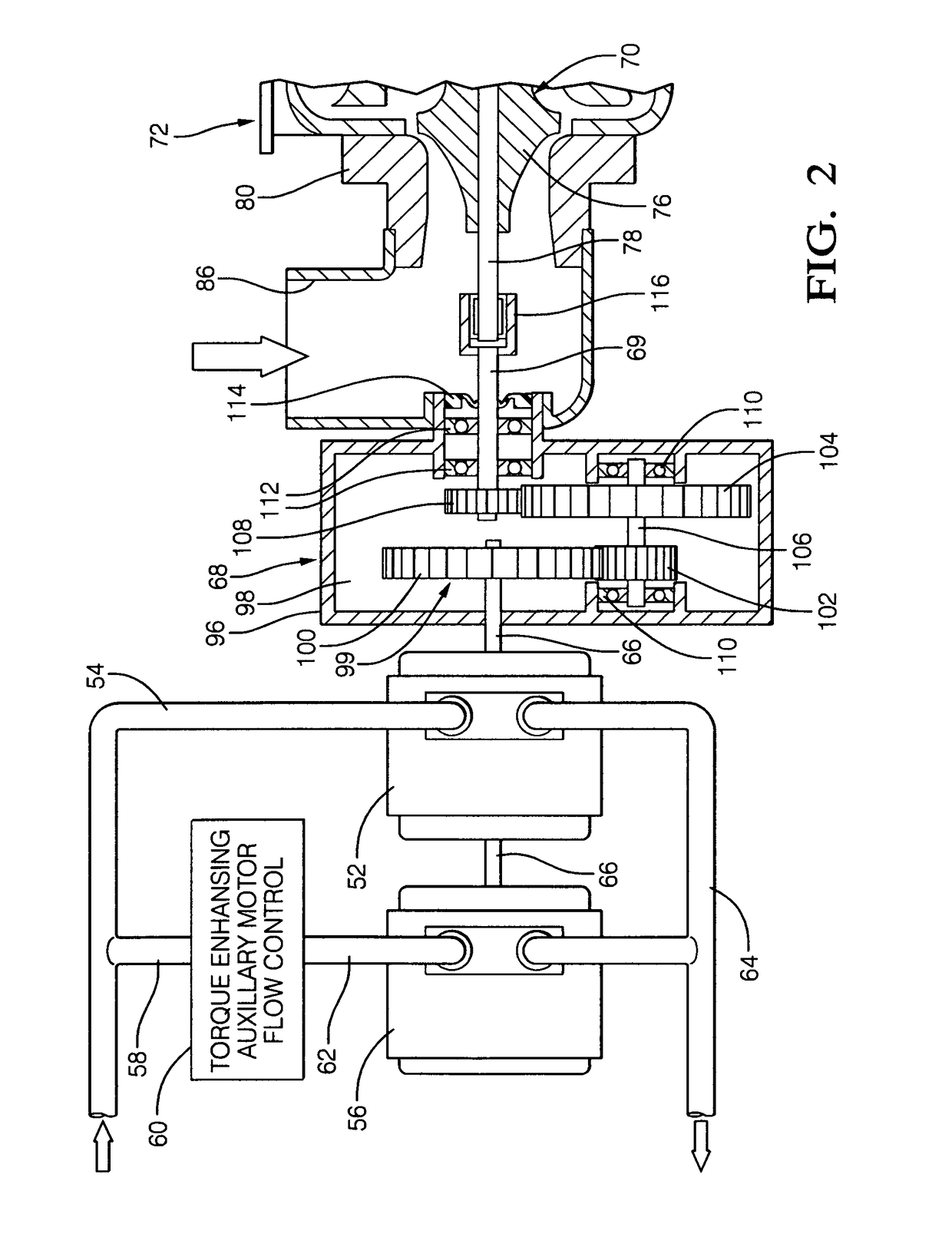 High performance turbo-hydraulic compressor