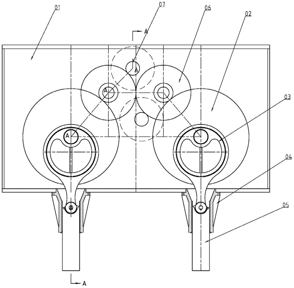 Main drive structure for high-speed servo press