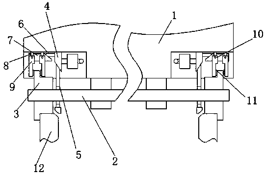 Rail flat car with locking function