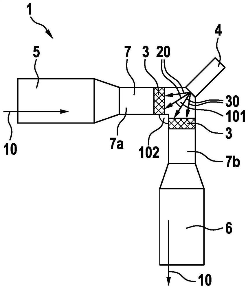 Exhaust gas system for exhaust gas after-treatment