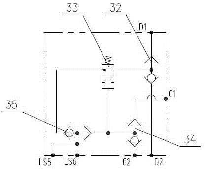 Quantitative/variable hydraulic system of load-sensitive loader