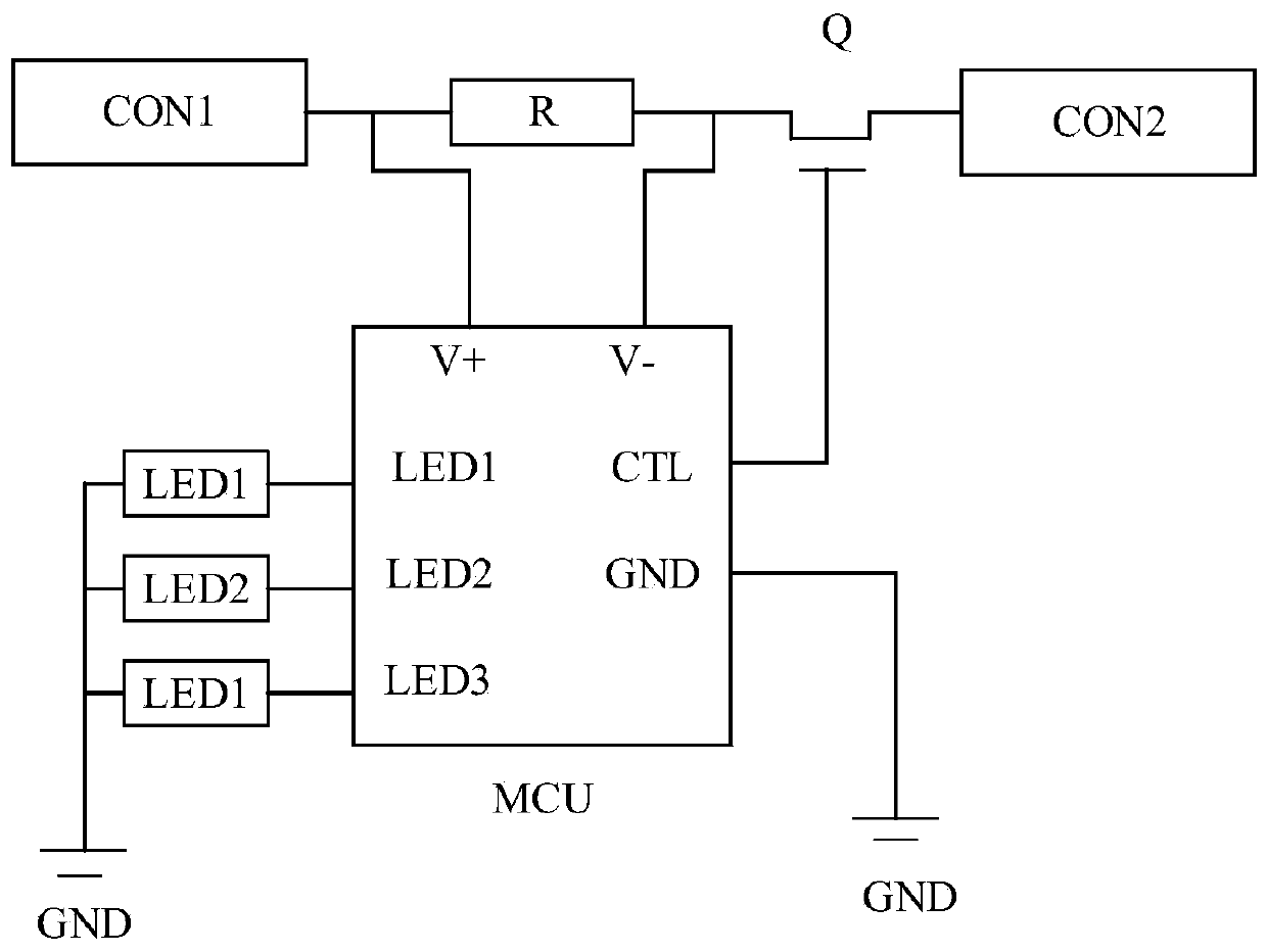 Charging over-current protection circuit and method