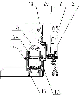 Improved push chain type concrete spraying machine