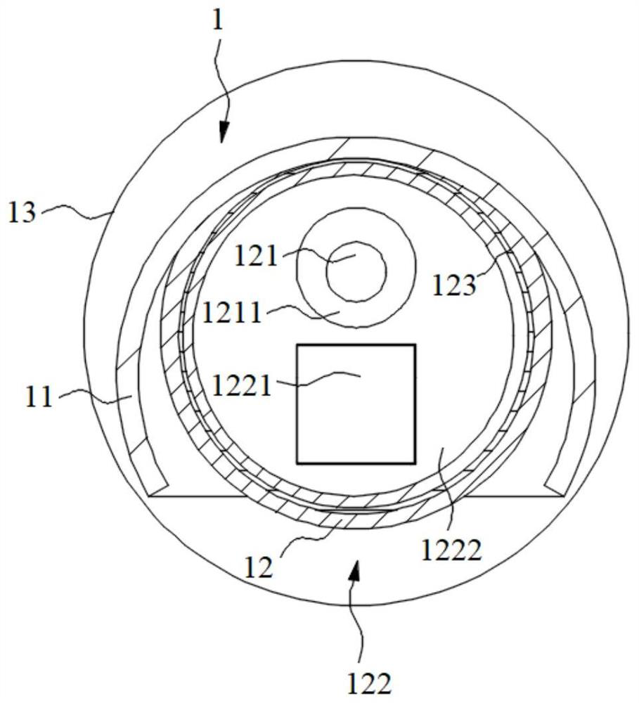 Protection device for human body pipe wall