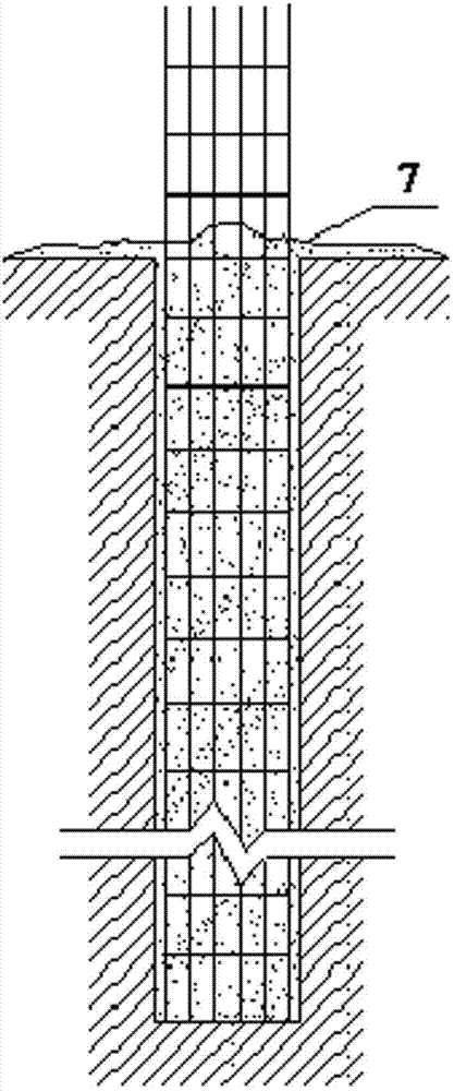 A method of continuous above-ground construction of large-diameter high-cap piles in sandy soil stratum