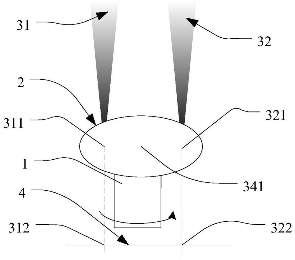 A device and method for measuring the rotation angle of a rotating shaft