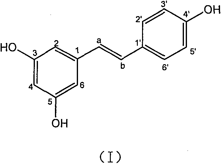 Medicinal composition containing resveratrol and being capable of inhibiting drug-resisting staphylococcus aureus