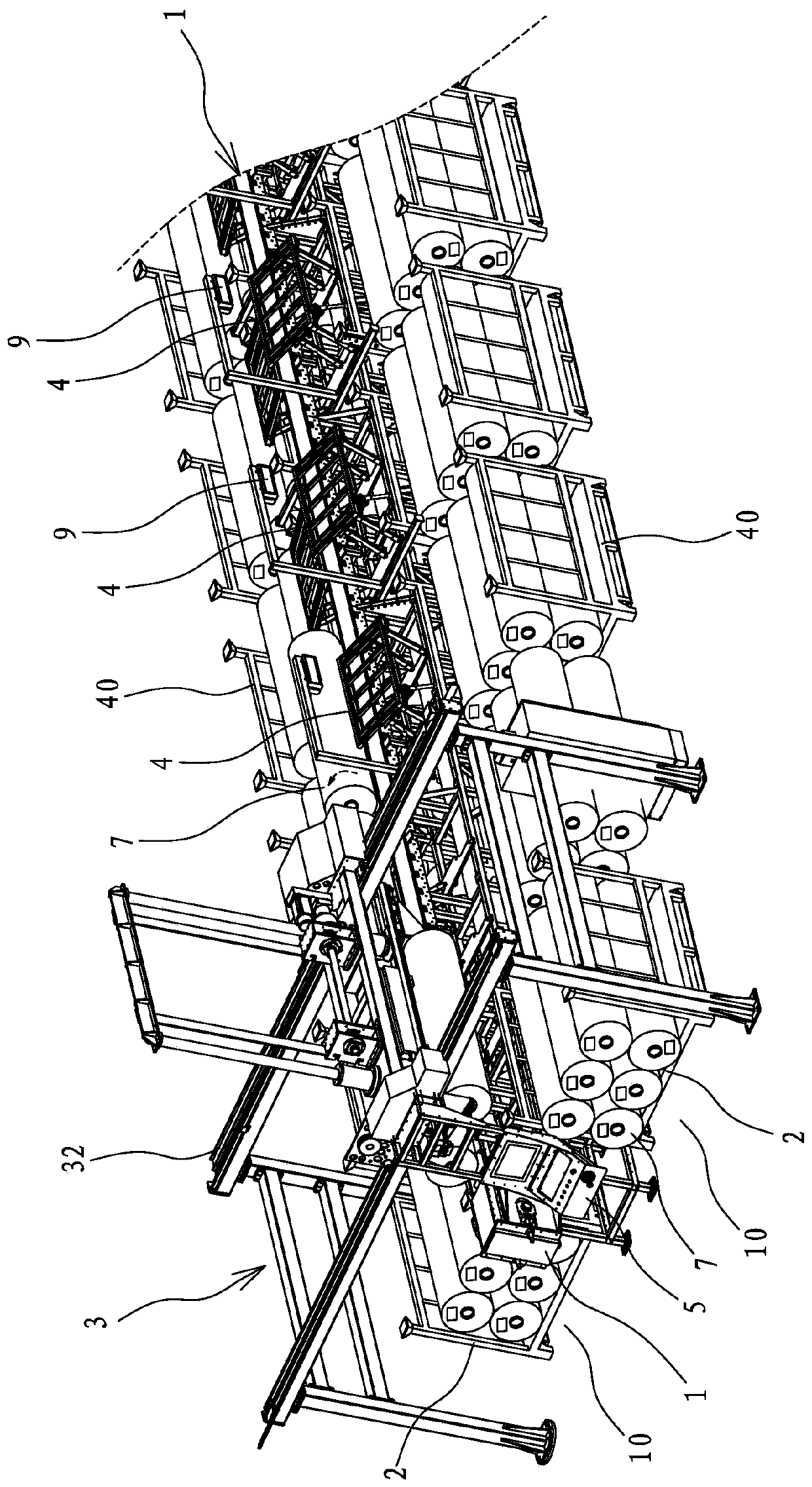 Automatic sorting method for fed cloth rolls