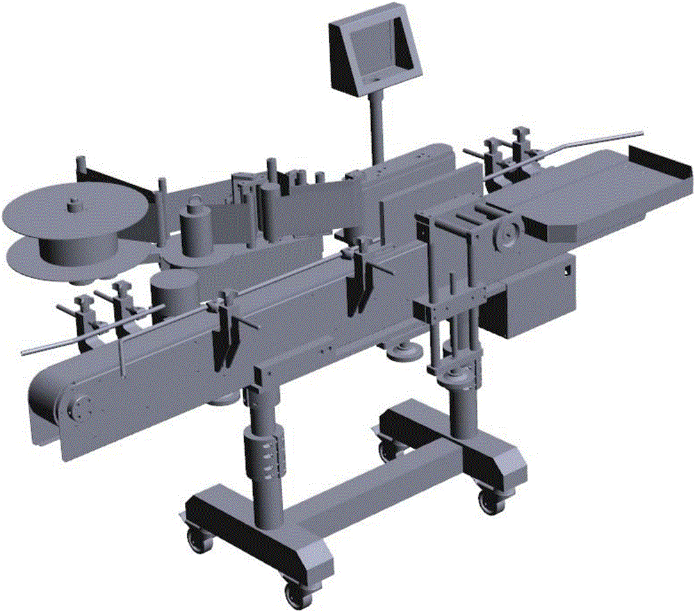 High-precision straight-line labeling machine