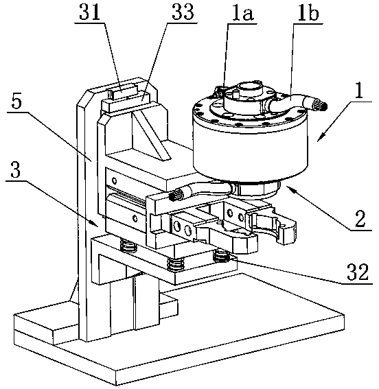 A quick replacement component for a manipulator