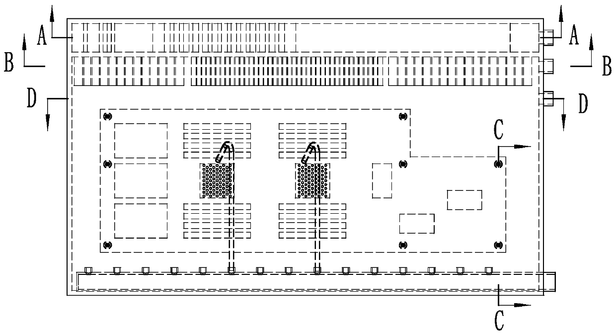 Flowing boiling immersion type liquid cooling device