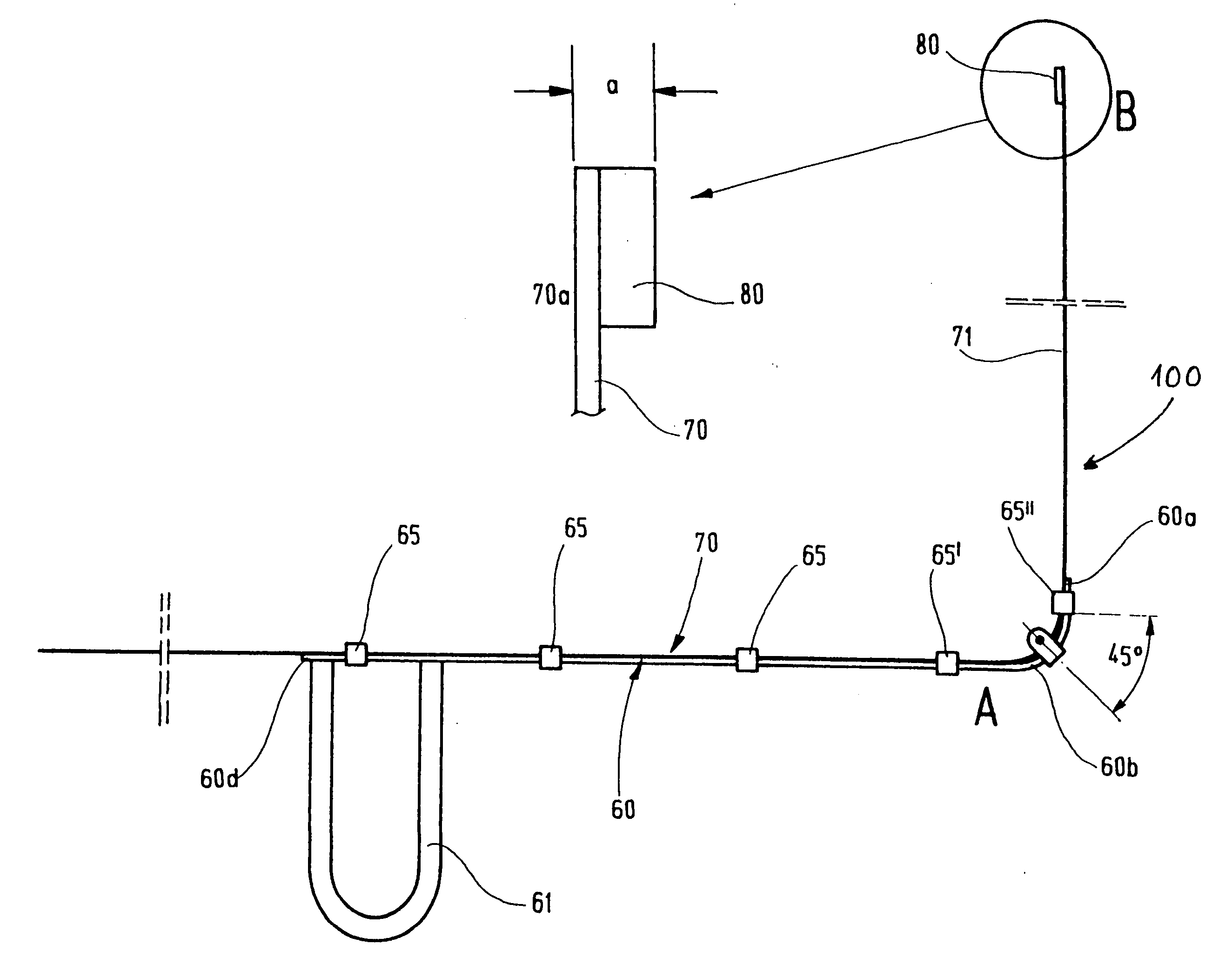 Device for the checking and measurement of the journal bearing clearance on the rudder shaft of a rudder for water-borne craft