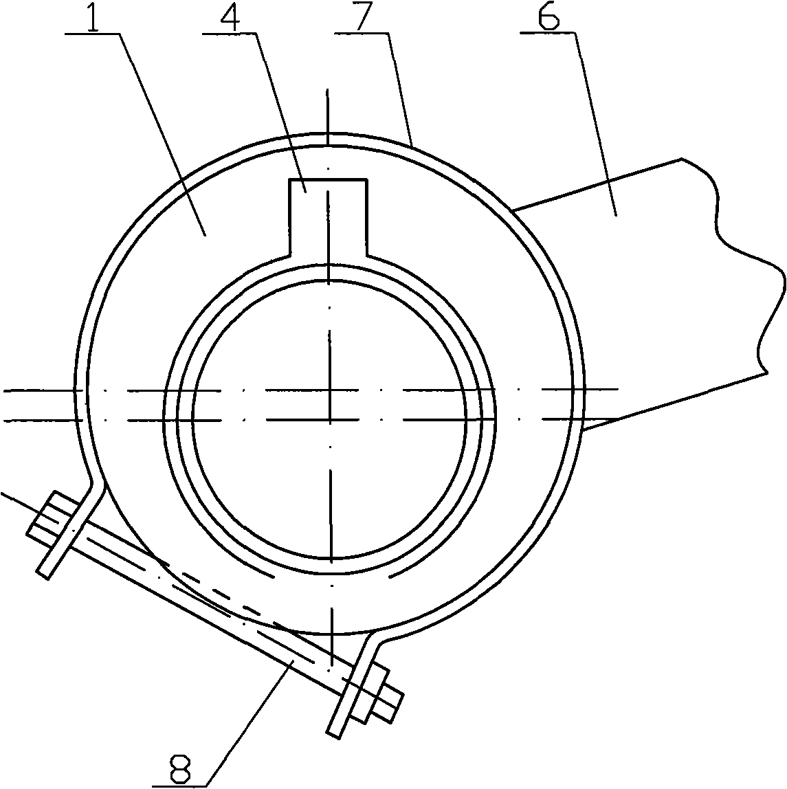 Rear axle housing body of beach vehicle