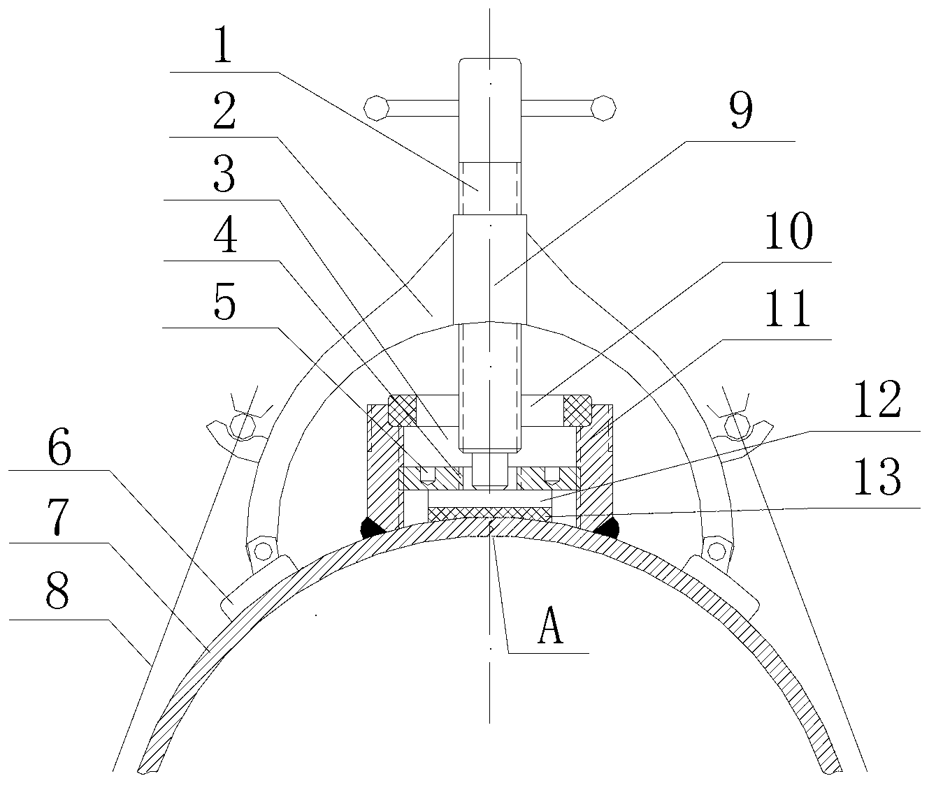 Leaking stoppage device of pipe hole leakage points