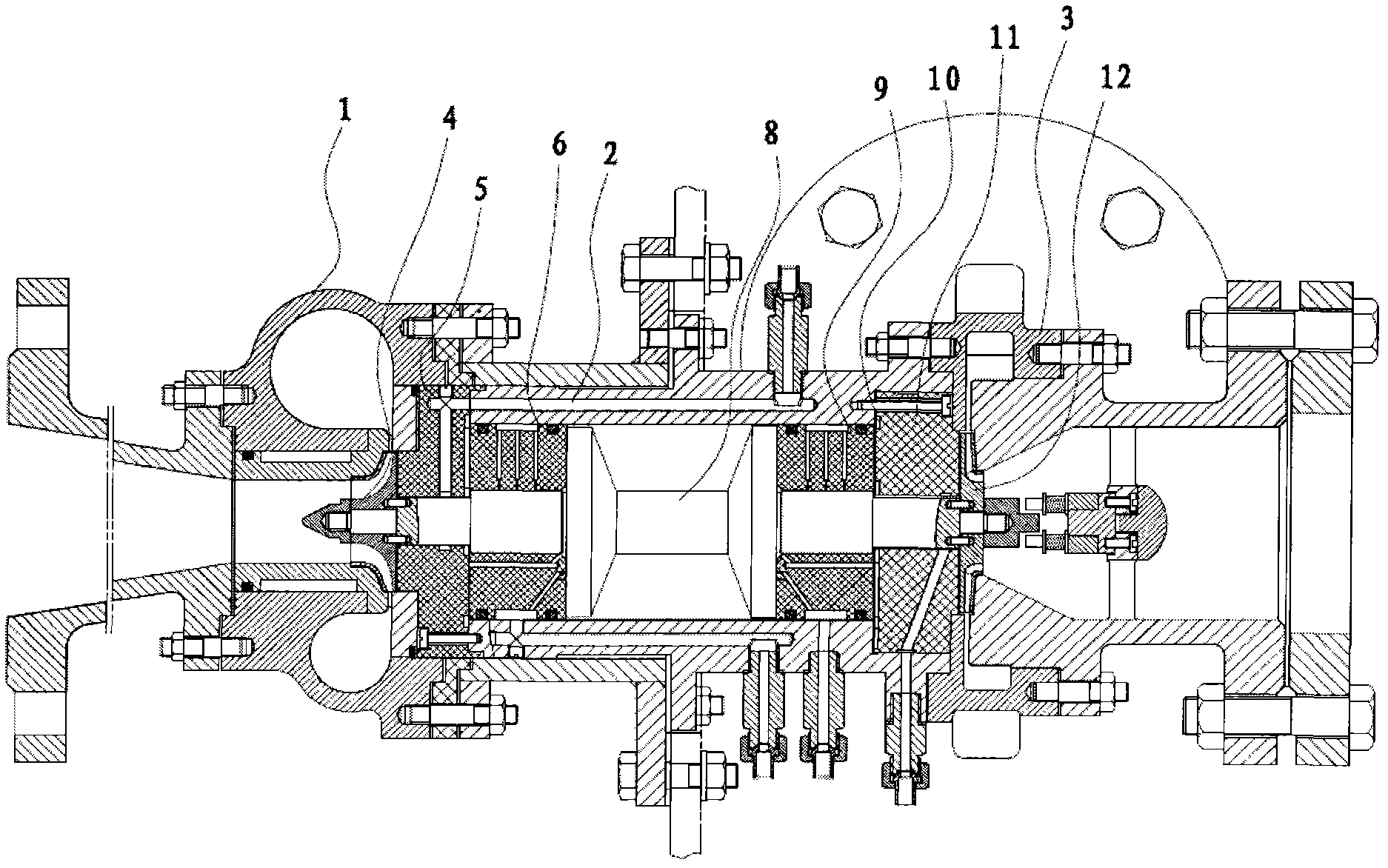 After-boosted turbo expander for gas bearing