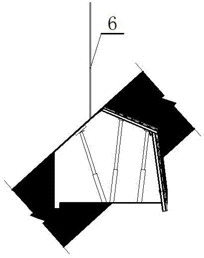 Treatment method for upper corner suspension roof of heavy pitch fully mechanized mining coalface