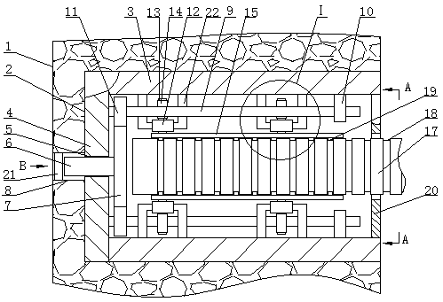 A construction device for scaffolding and wall components