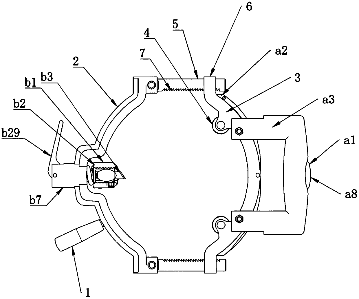 Annular girdling device