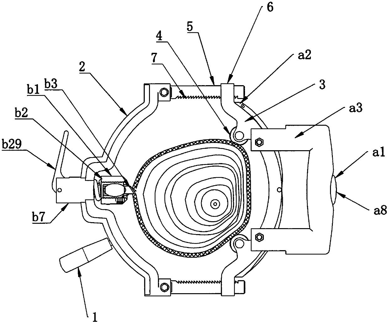 Annular girdling device