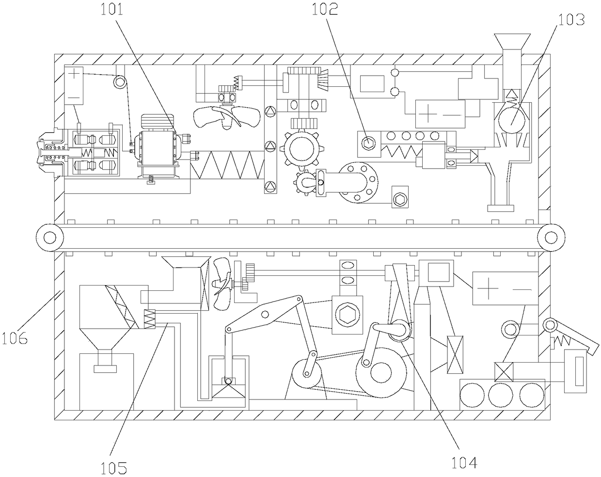 Environmental-protection paint spraying device for furniture machining