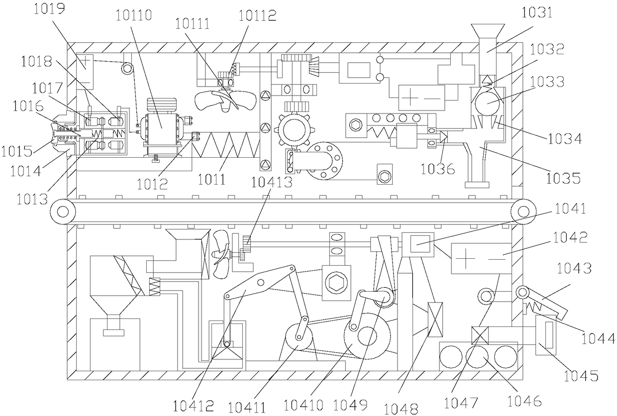 Environmental-protection paint spraying device for furniture machining