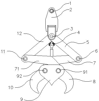 Double-round steel billet hanger