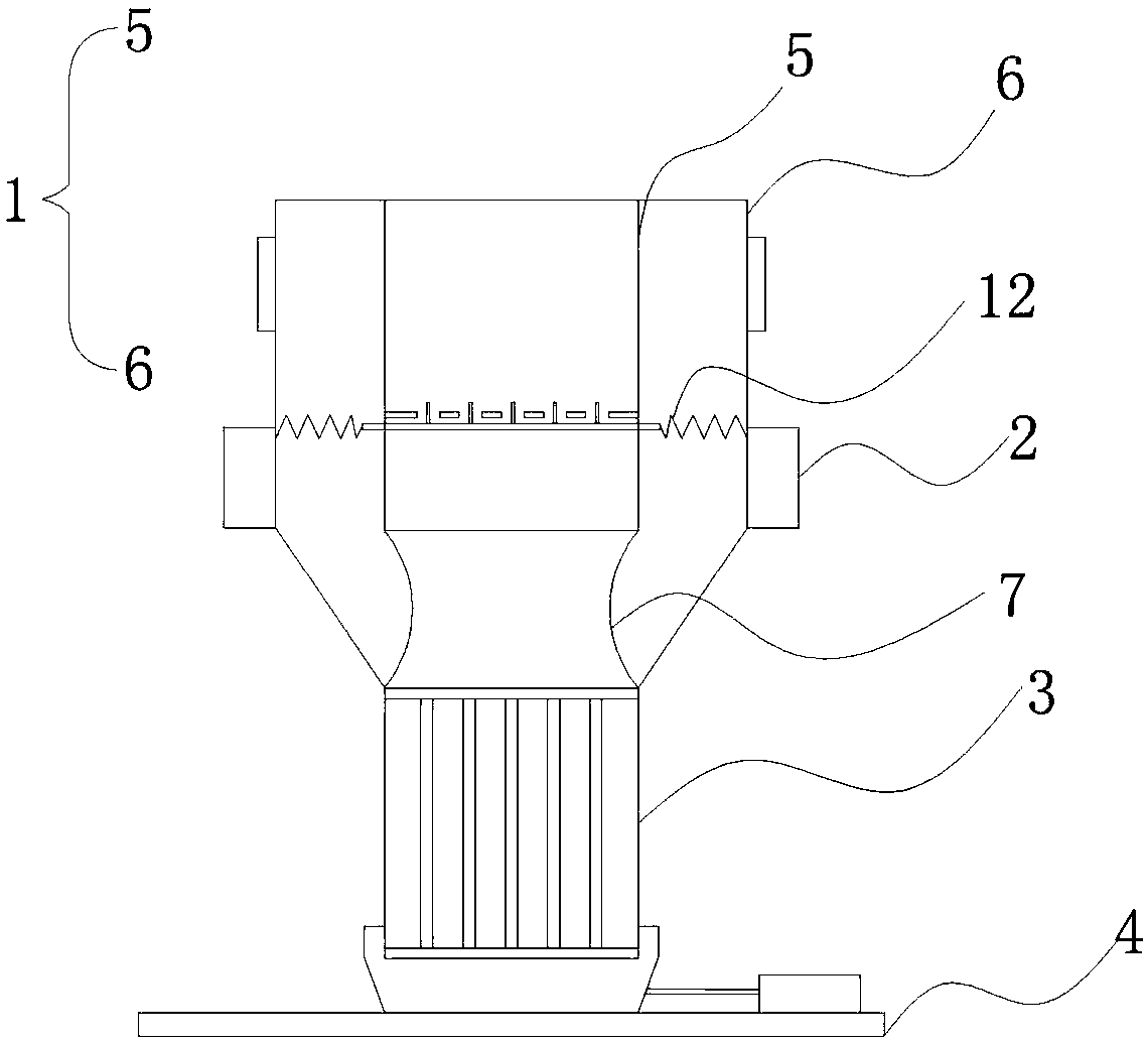 Feeding device of powder coating extruder