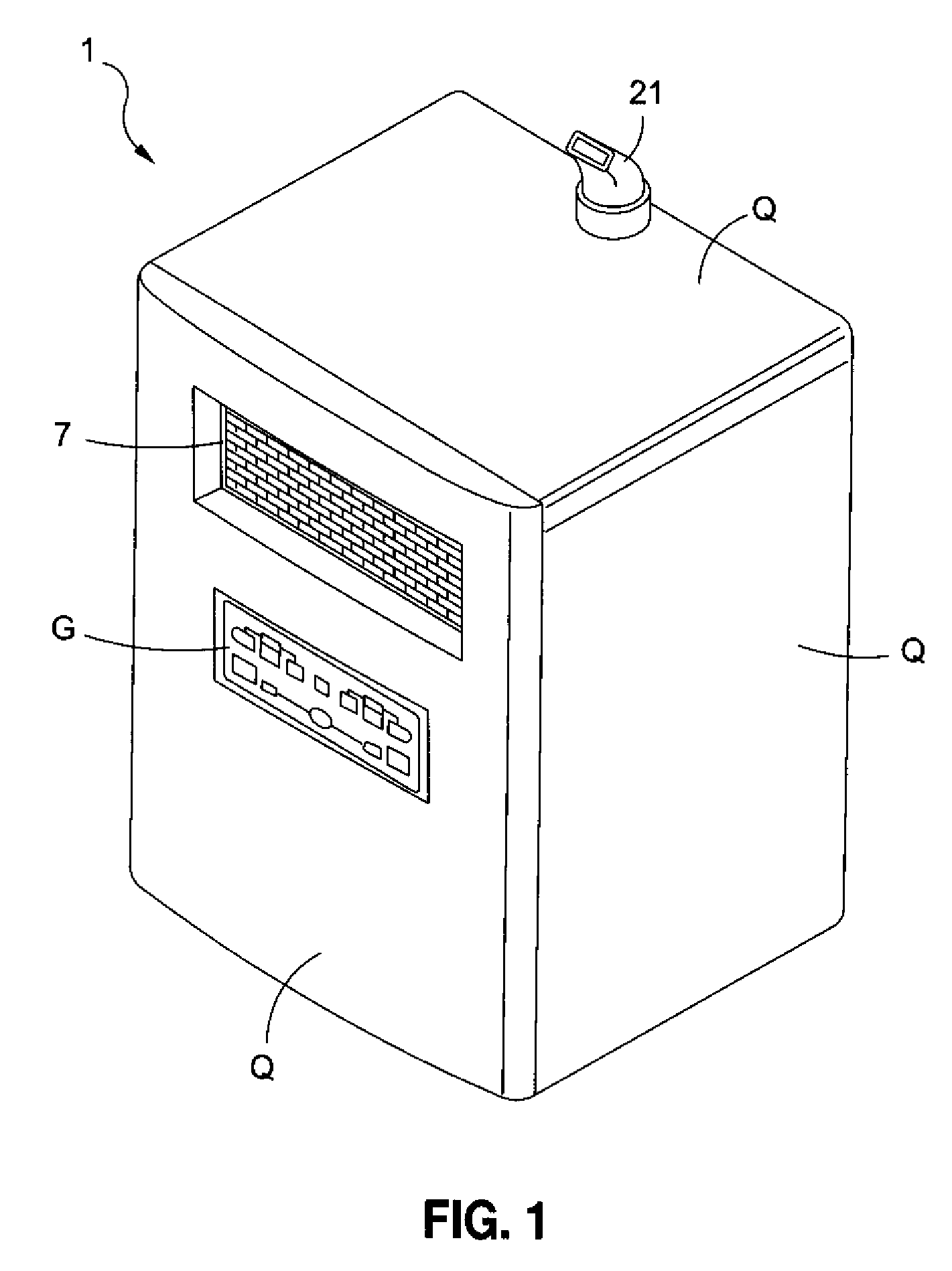 Hot-air type heater apparatus