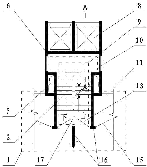 Miniature transportation junction of high-rise apartment building