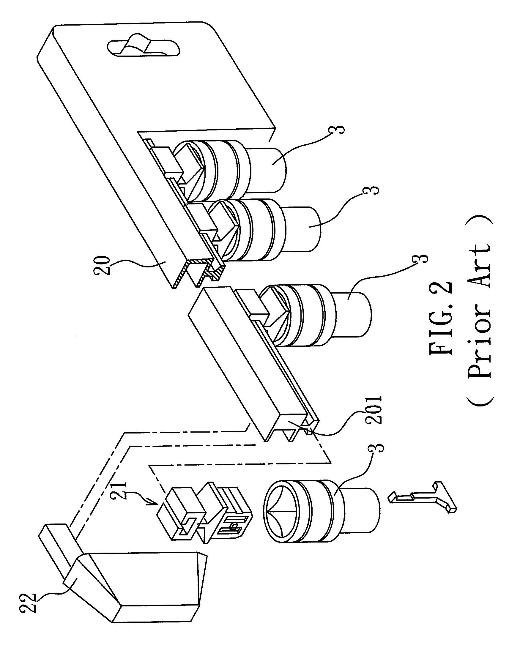 Burglarproof tool fitting holder device