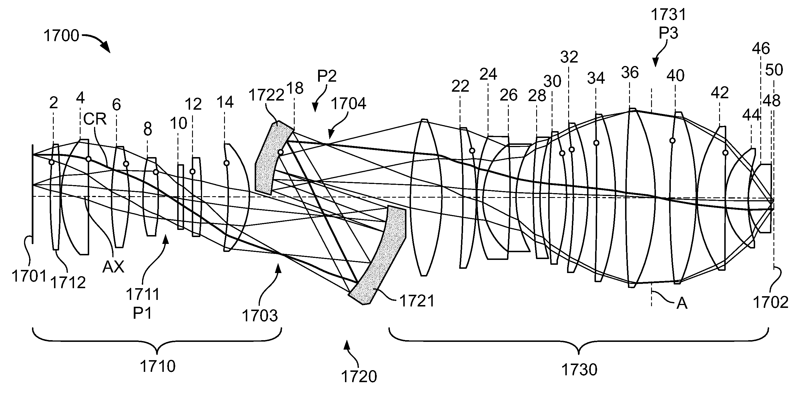 Catadioptric projection objective