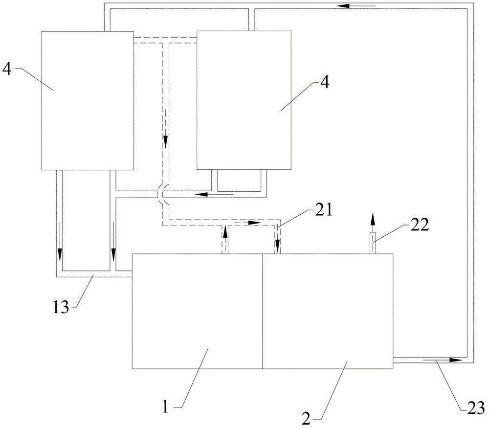 Decontamination and deodorization system for sewage and odor and use method thereof