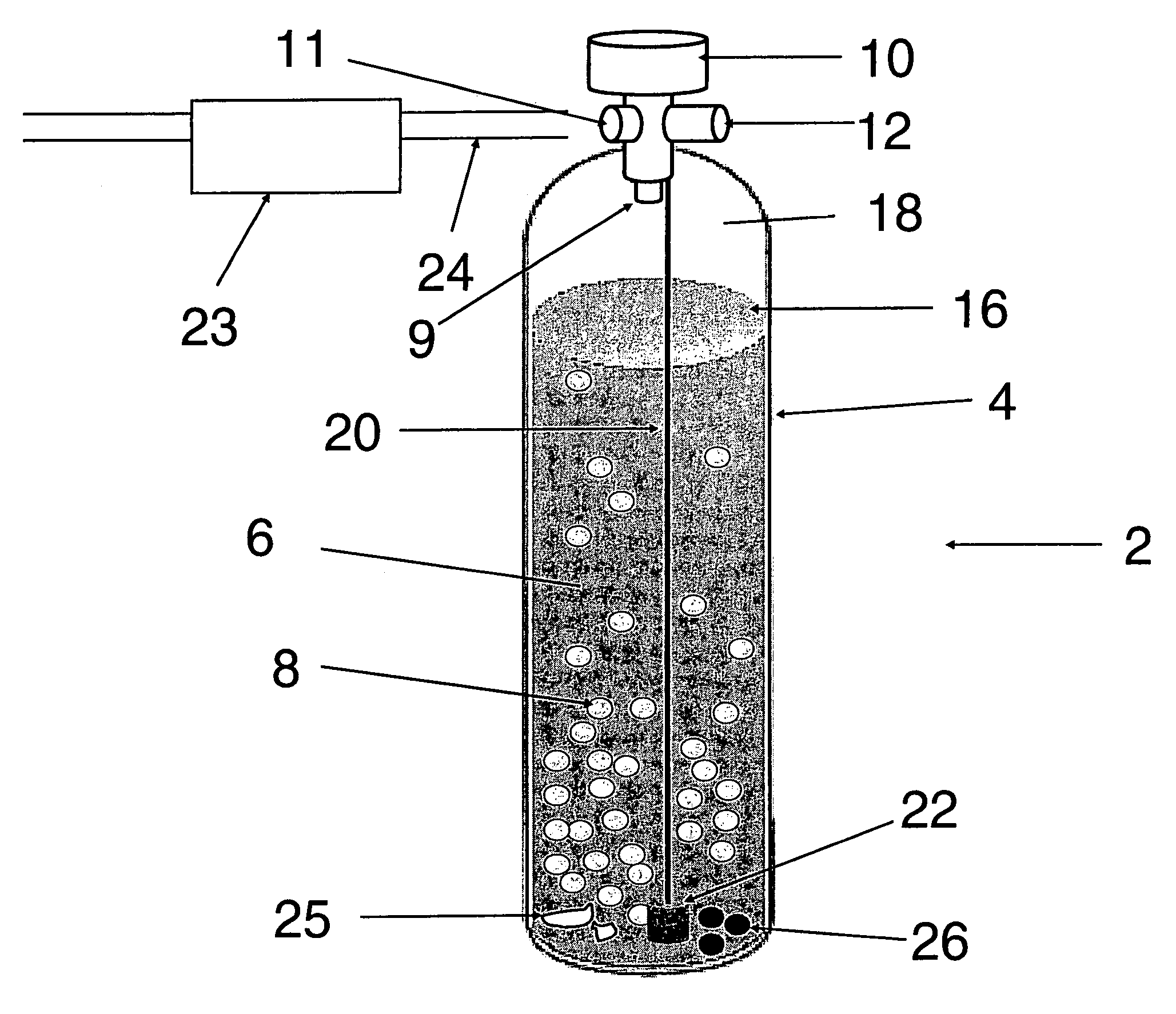 Storage and delivery systems for gases held in liquid medium