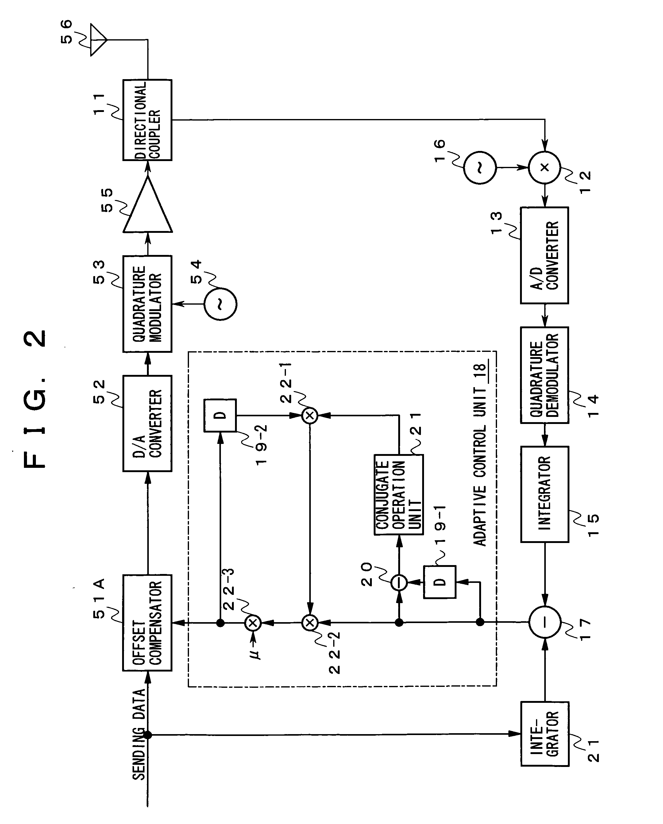 Offset compensation device