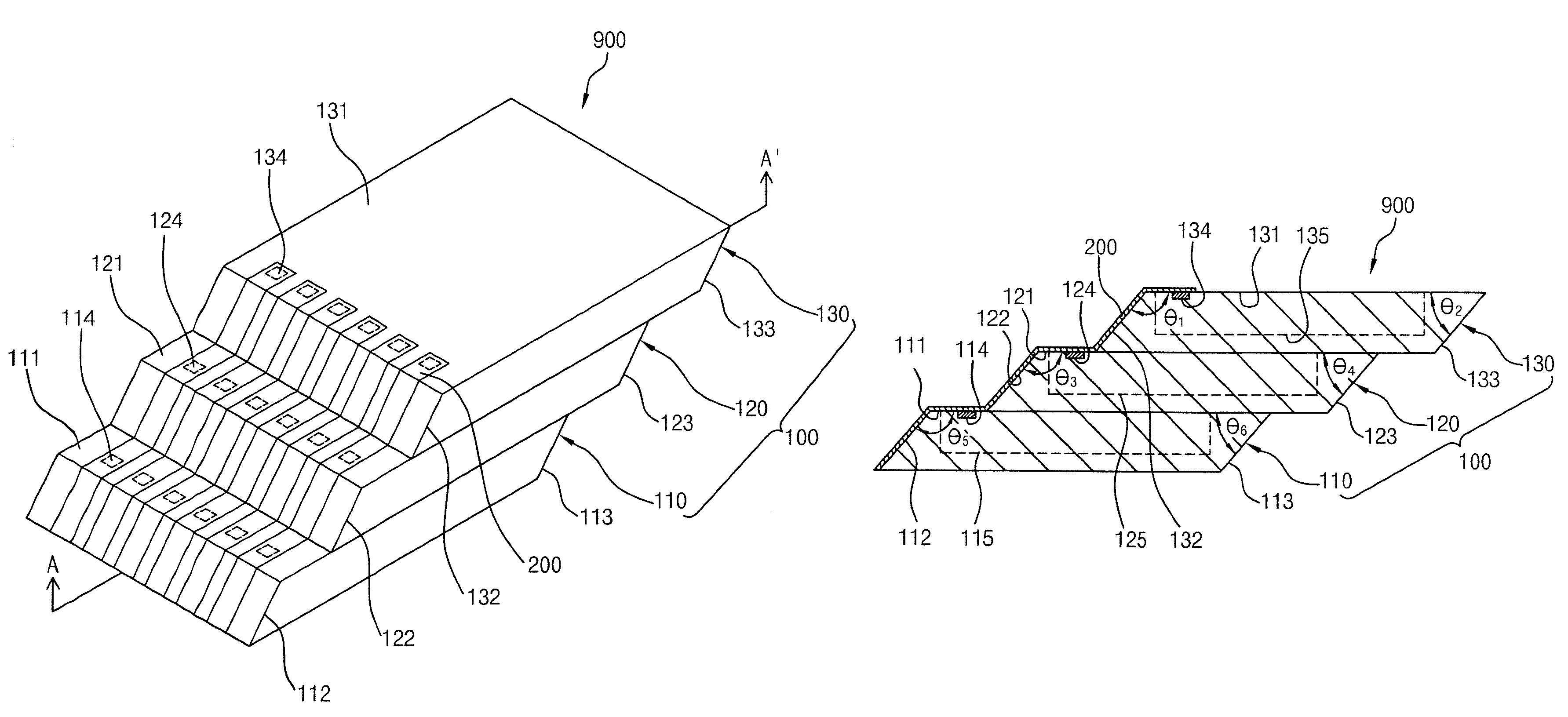 Stacked semiconductor package electrically connecting semiconductor chips using outer surfaces thereof and method for manufacturing the same