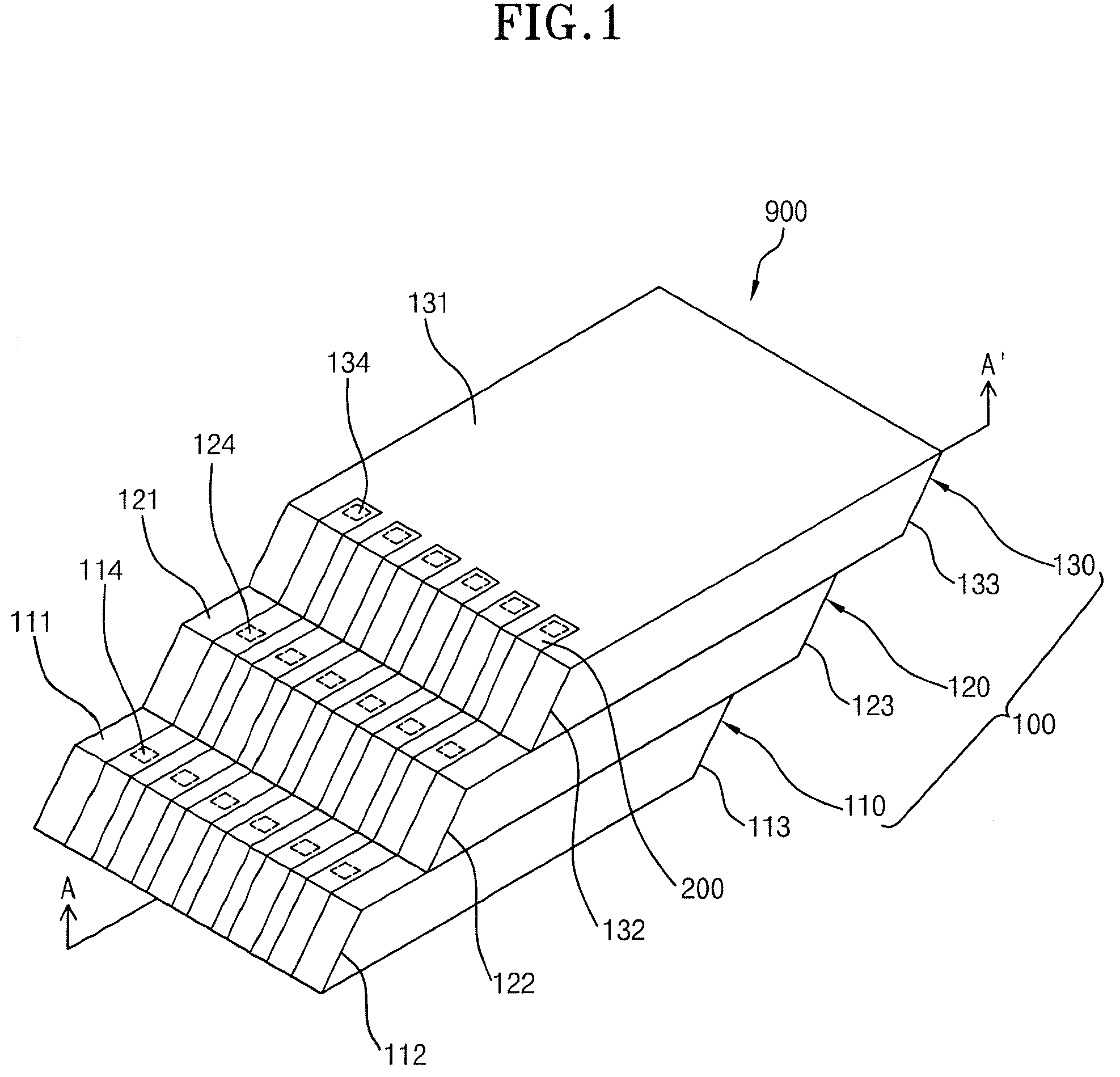 Stacked semiconductor package electrically connecting semiconductor chips using outer surfaces thereof and method for manufacturing the same