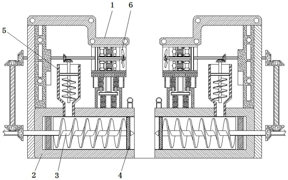 Energy-saving type injection molding equipment used for double-sided injection molding and capable of preventing raw materials from overflowing