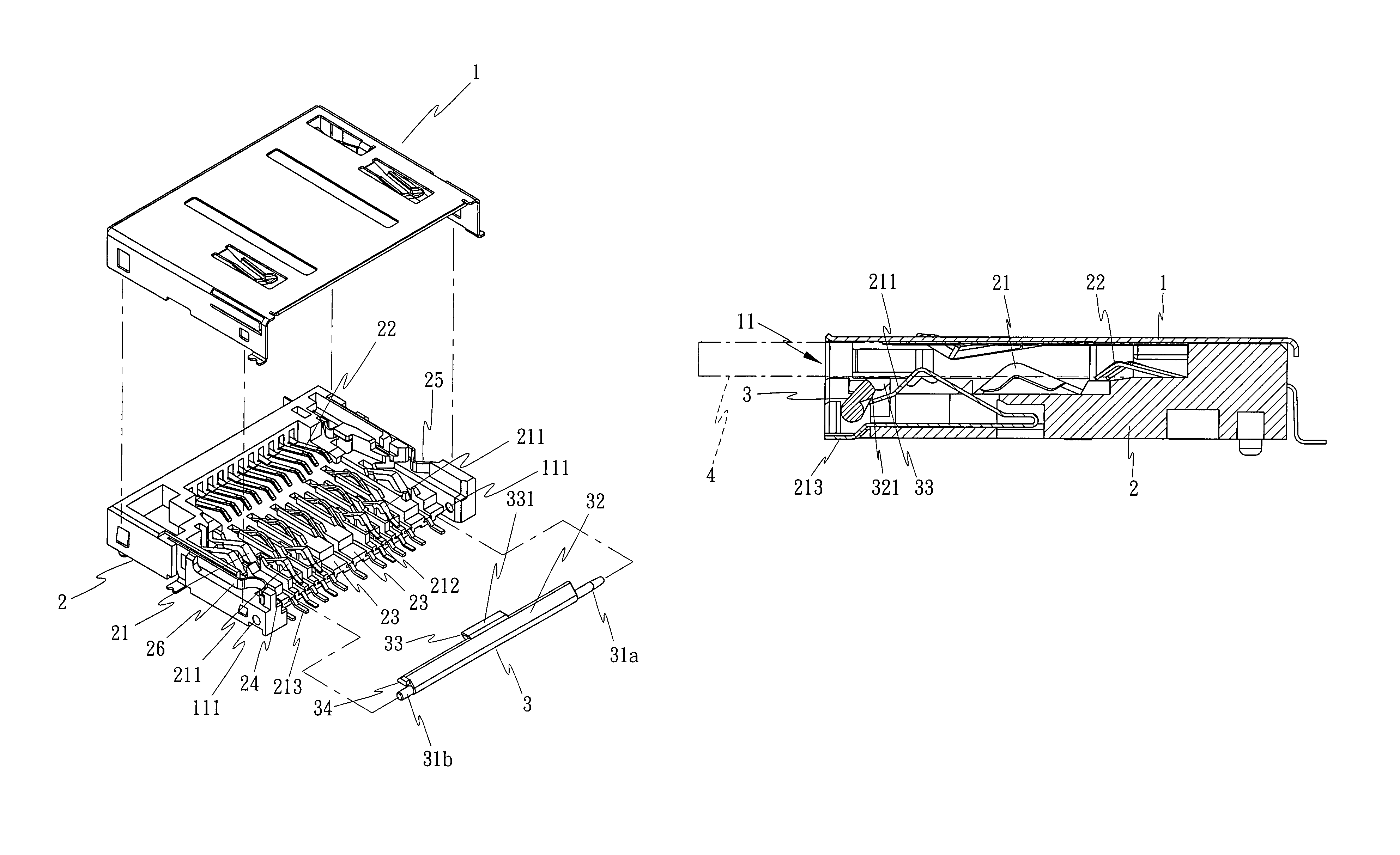 Universal memory card connector