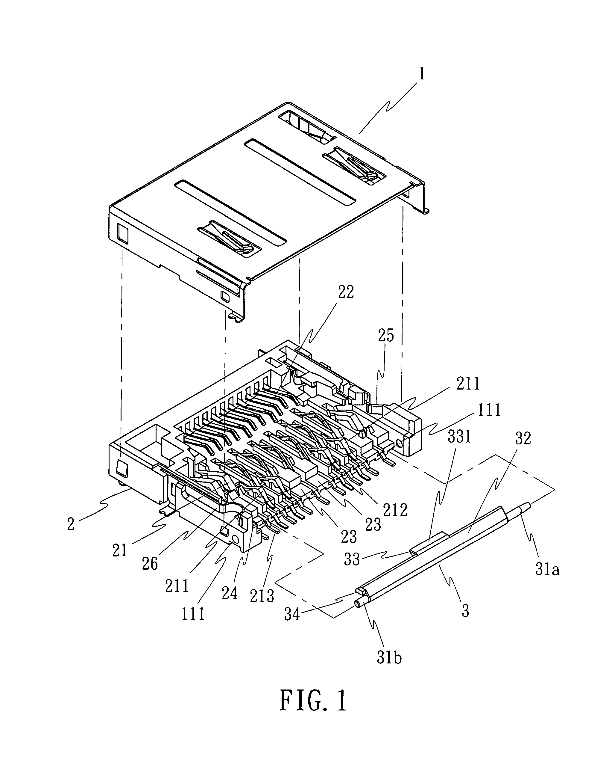 Universal memory card connector