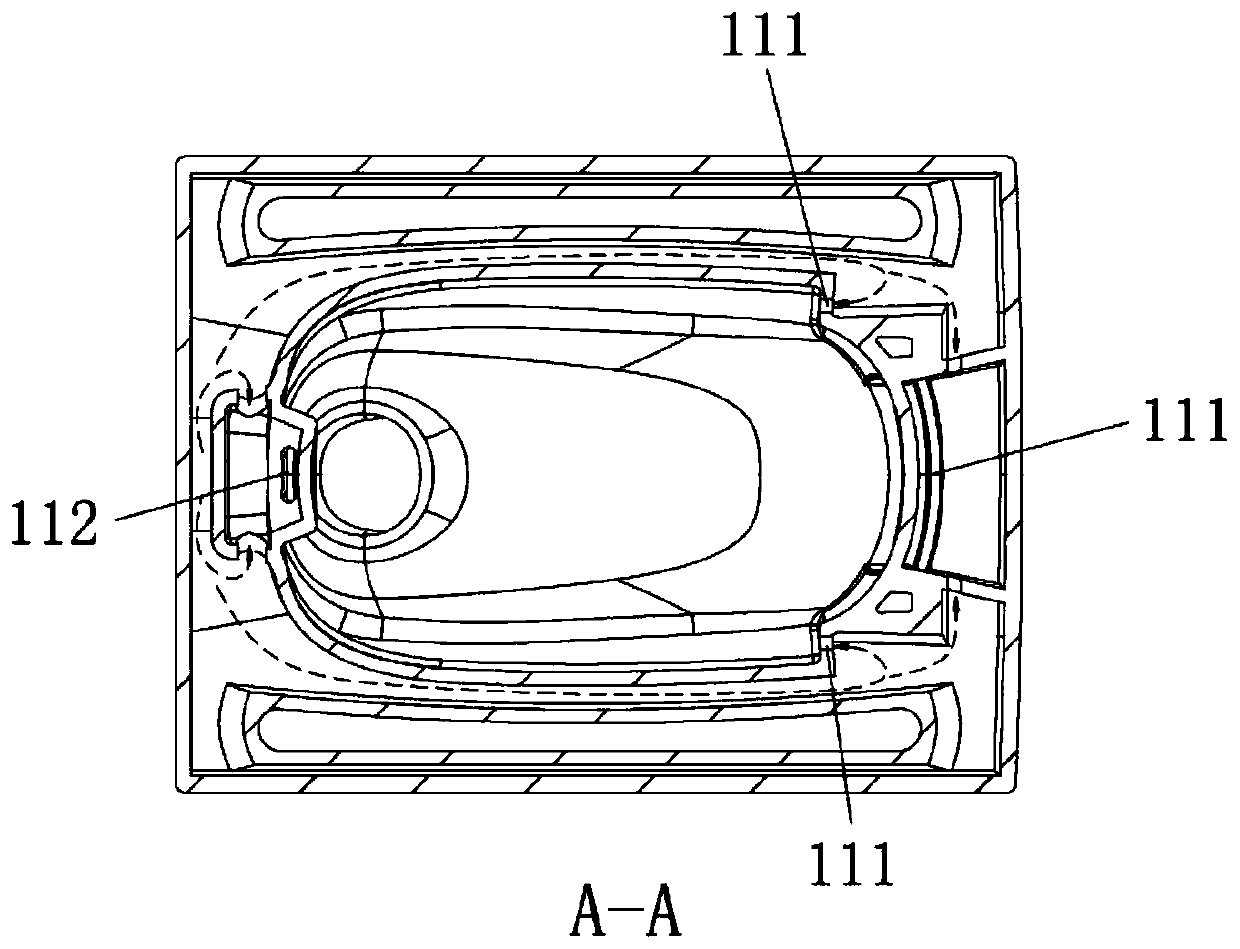 Squatting pan and squatting pan flushing system