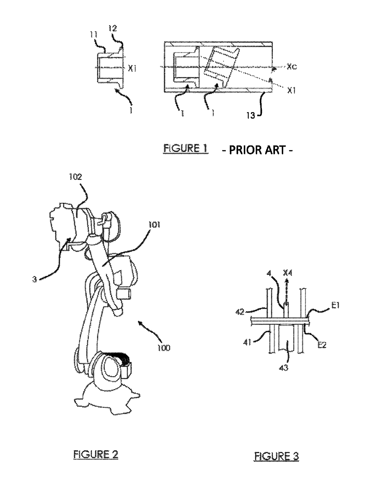 Method for crimping a ring on an attachment rod using an automaton