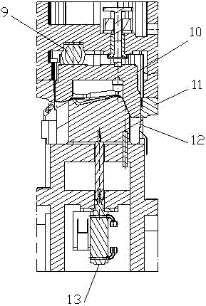 Trimming, flanging and side punching compound die