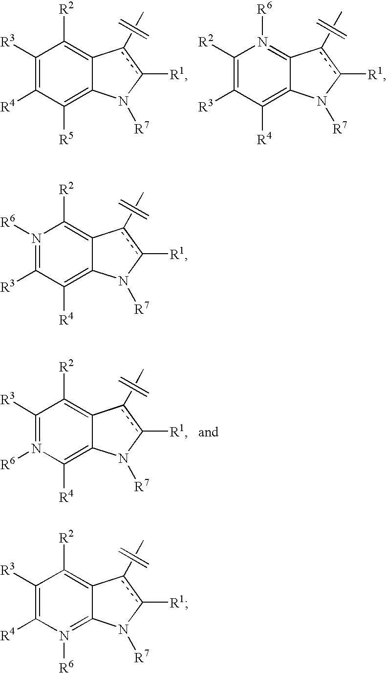 Indole, azaindole and related heterocyclic pyrrolidine derivatives