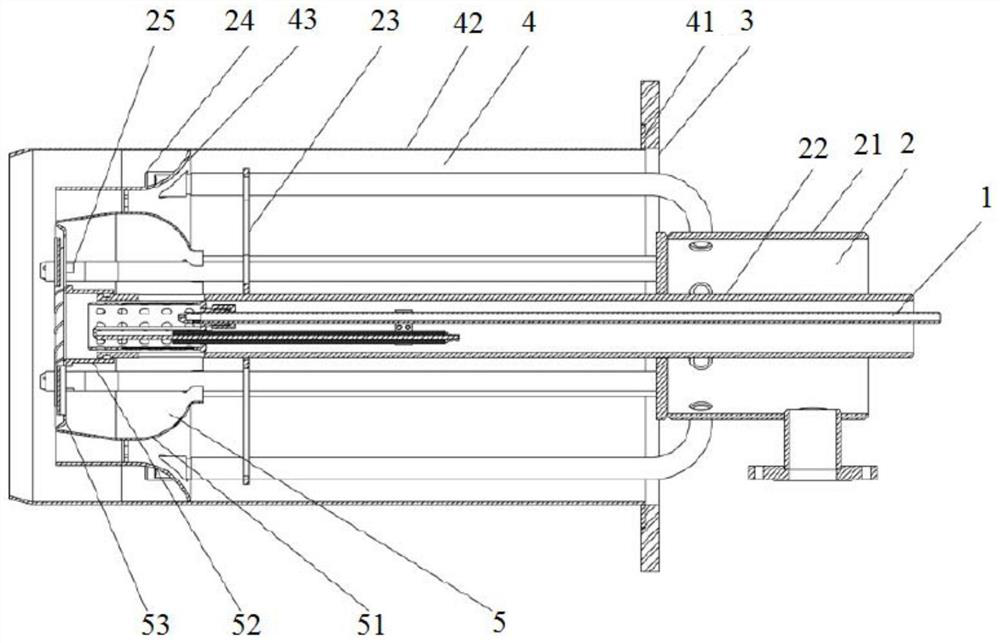 Flue gas internal circulation combustor