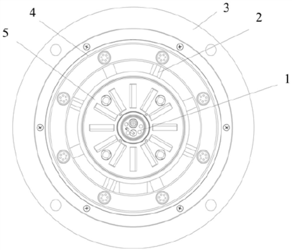 Flue gas internal circulation combustor