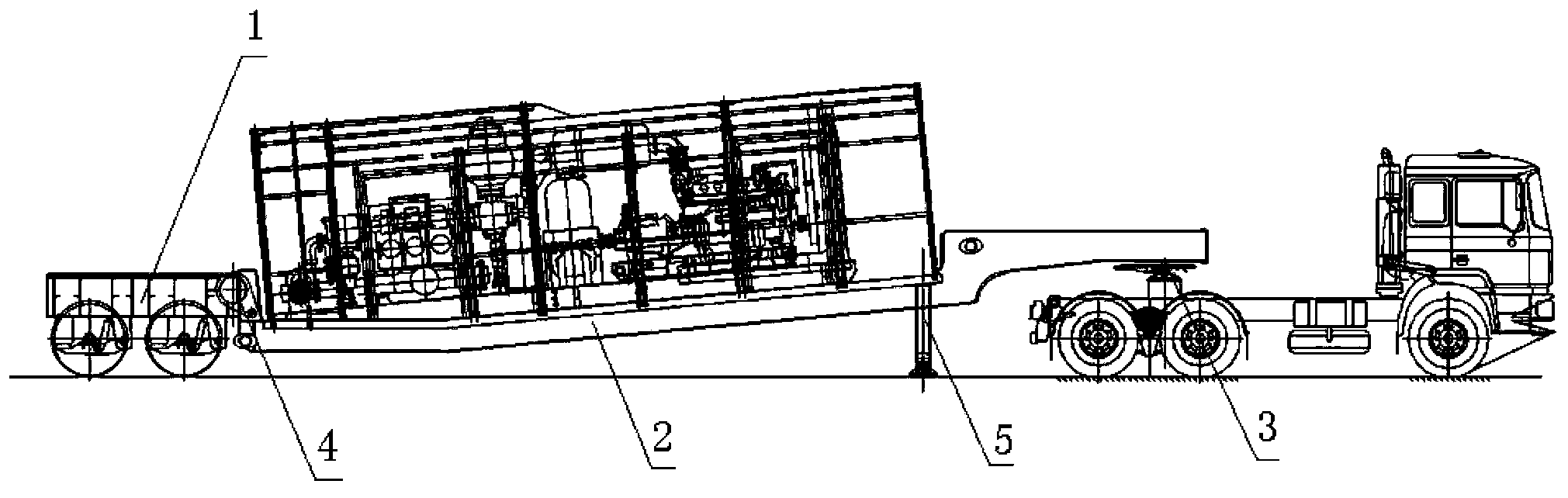 Overturning fast moving trailer