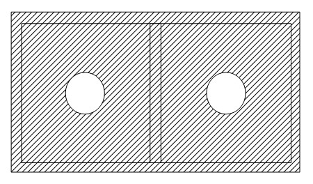 Stereoscopic vision flickering perception test device