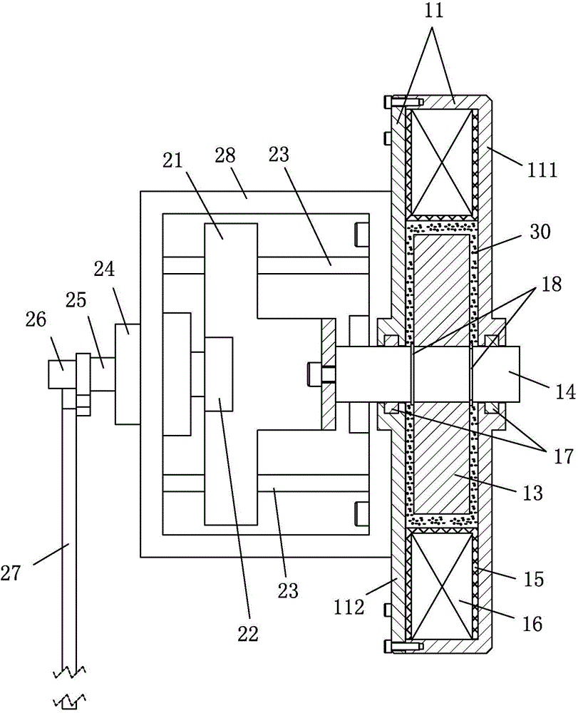 Rotary extrusion type magnetorheological damper