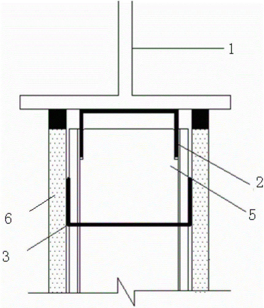 Connecting structure for light steel keel internal parting wall and steel beam